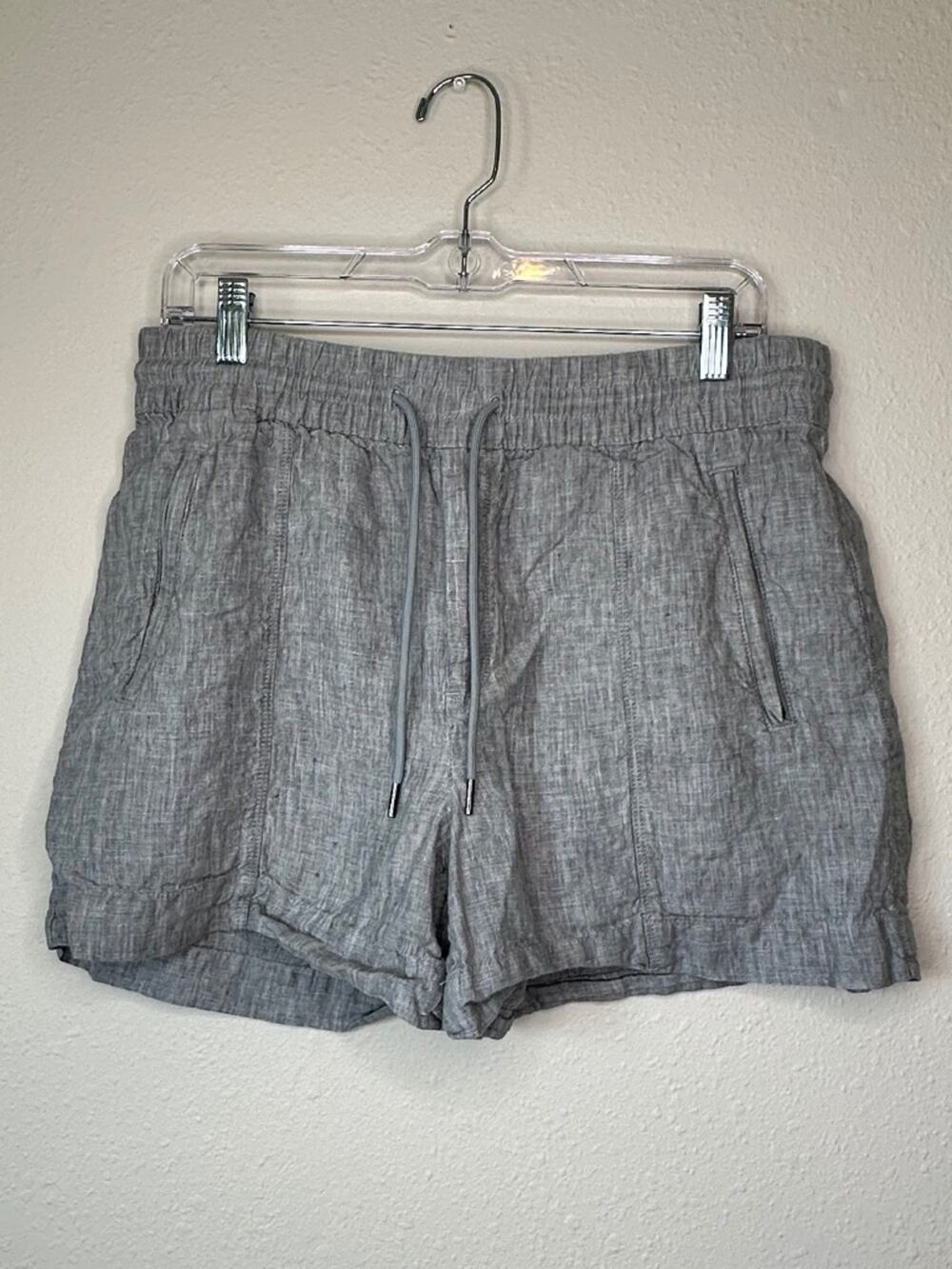 Athleta Retreat Linen Mid Rise 4" Short, Medium